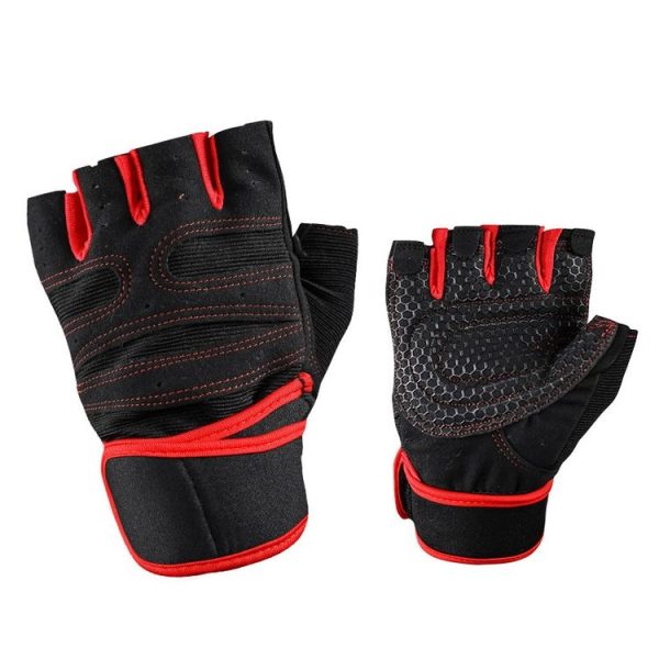 ST-2120 Gym Exercise Equipment Anti-Slip Gloves, Size: XL (Red)