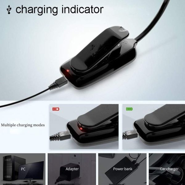 8021 Mini Book Clip Light LED Music Score Eye Protection Reading Lamp (Black) - Image 6
