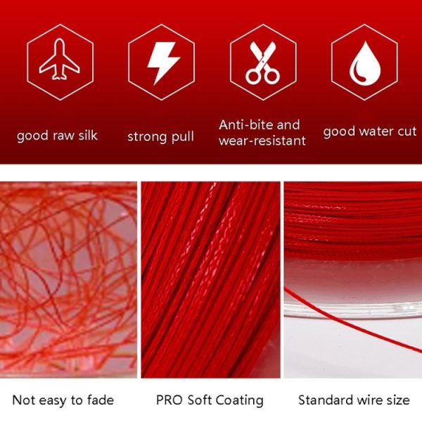 NON-FADE X8 150m 8 Code PE Pish Line, Line number: No. 3.0 (Red) - Image 3