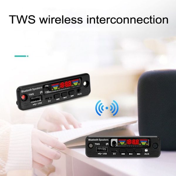 2 PCS TWS Wireless Bluetooth MP3 Decoder Board - Image 7