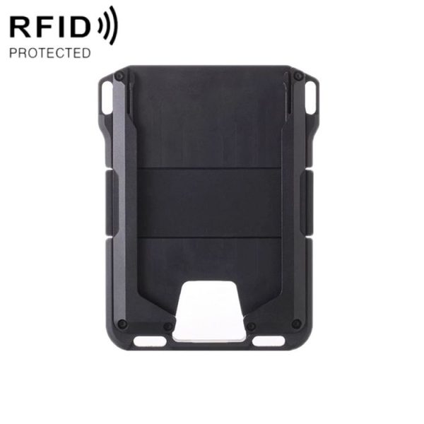 RFID Metal Anti-Theft Credit Card Holder (Black Aluminum Terms)