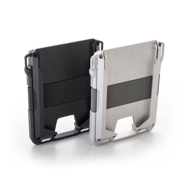 RFID Metal Anti-Theft Credit Card Holder (Black Aluminum Terms) - Image 2