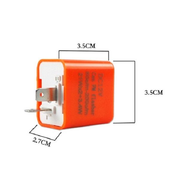 Motorcycle LED Turn Signal Relay (Fresh Orange) - Image 3