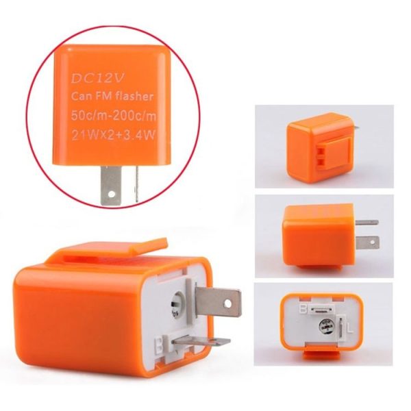Motorcycle LED Turn Signal Relay (Fresh Orange) - Image 6
