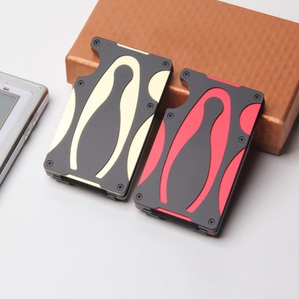 RFID Anti-Degaussing Anti-Theft Metal Wallet (Gold) - Image 4