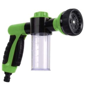 8 in 1 Car Wash Foam Pot Water Sprinkler (Green)