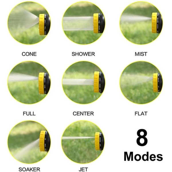 8 in 1 Car Wash Foam Pot Water Sprinkler (Green) - Image 6