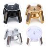 High-Footed UFO Solar 9cm 360 Rotating Display Stand Props Turntable (Gold Blue Light) - Image 2