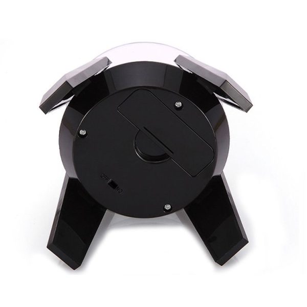 High-Footed UFO Solar 9cm 360 Rotating Display Stand Props Turntable (Gold Blue Light) - Image 4