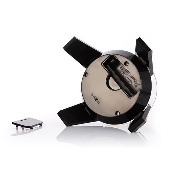 High-Footed UFO Solar 9cm 360 Rotating Display Stand Props Turntable (Gold Blue Light) - Image 5
