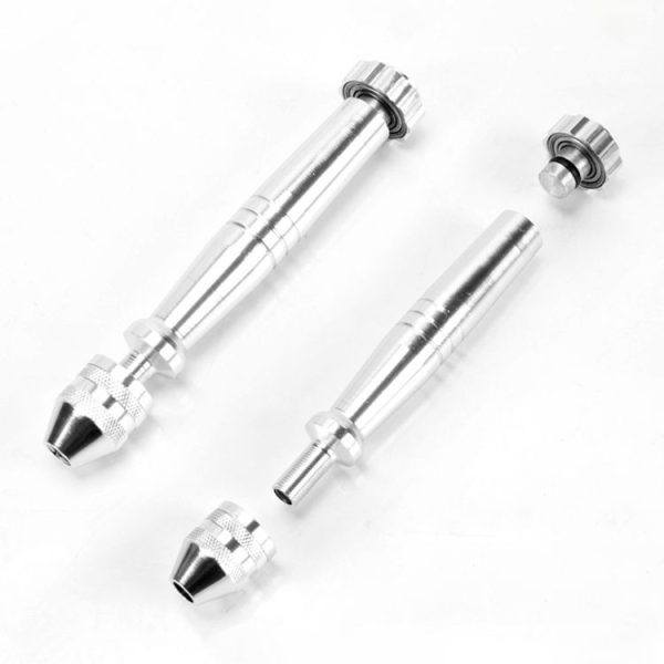 Hand Twist Drill + 10 Drills Aluminum Slloy Hand Drill Punch - Image 2