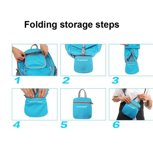 Stone Horse Outdoor Waterproof Folding Travel Backpack (Orange) - Image 6