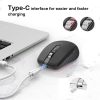 Fmouse M303 2400DPI Bluetooth&2.4G Dual Modes Rechargeable RGB Mouse (Gray) - Image 7