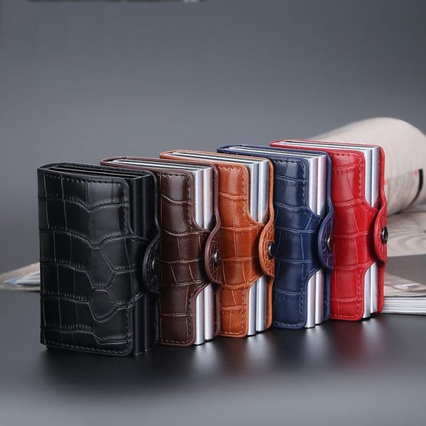 Baellerry K9171 RFID Anti-Magnetic Card Holder Crocodile Pattern Card Holder (Red) - Image 2