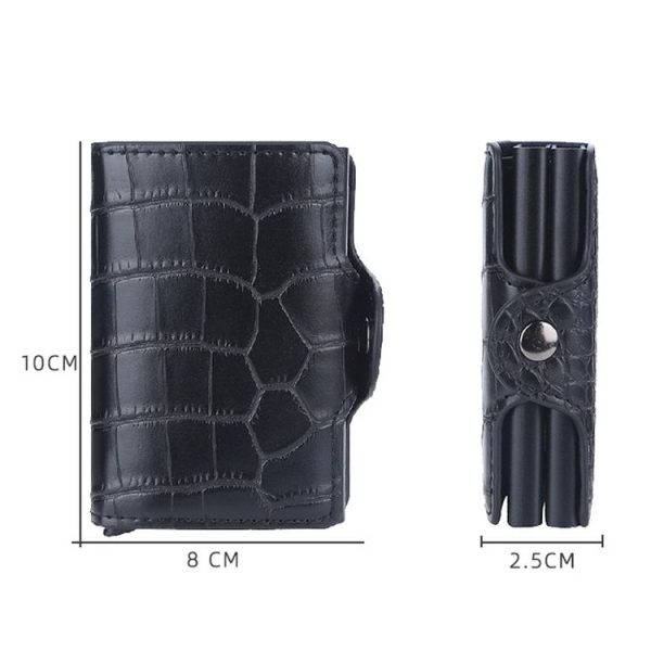 Baellerry K9171 RFID Anti-Magnetic Card Holder Crocodile Pattern Card Holder (Red) - Image 3