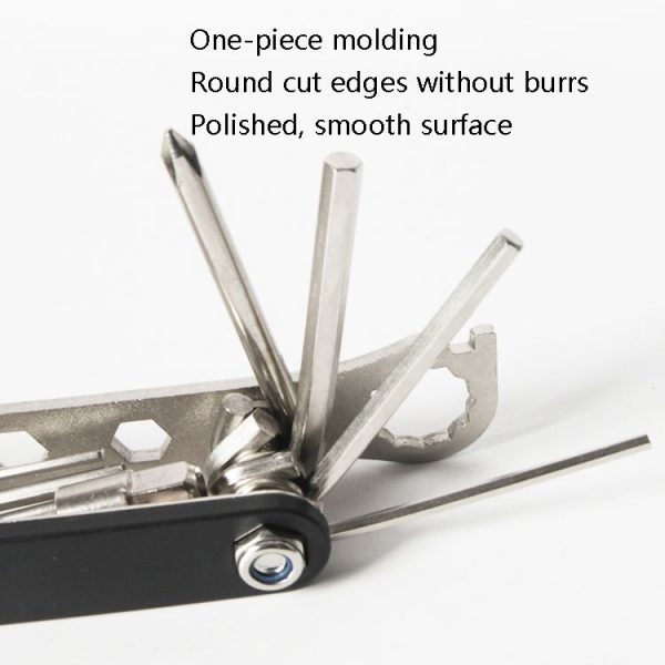 Bicycle 12 In 1 Portable Repair Tool (Red) - Image 4