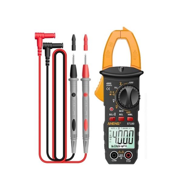 ANENG ST180 Digital Display Clamp AC & DC Intelligent Voltage Multimeter (Yellow)