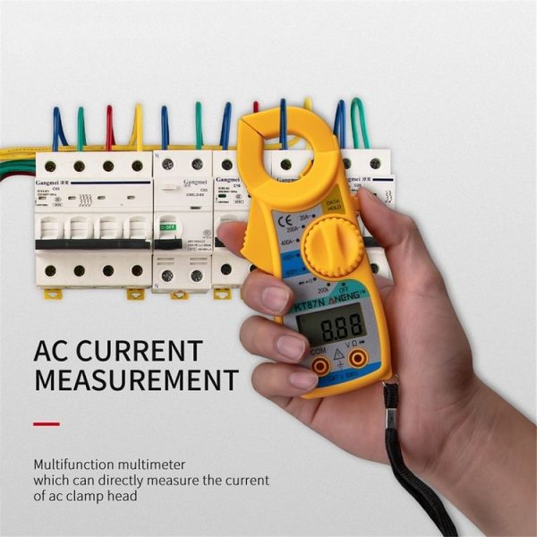 ANENG KT-87N Clamp Voltage And Current Measuring Multimeter (Yellow) - Image 7