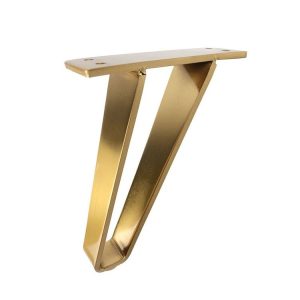LH-GB0001 Thickened Load-Bearing Sofa TV Cabinet Support Legs, Height: 15cm (Brushed Copper)