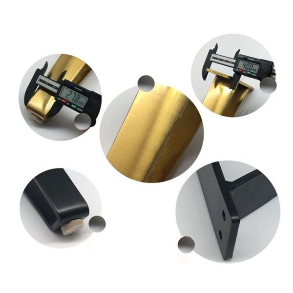 LH-GB0001 Thickened Load-Bearing Sofa TV Cabinet Support Legs, Height: 15cm (Brushed Copper) - Image 4