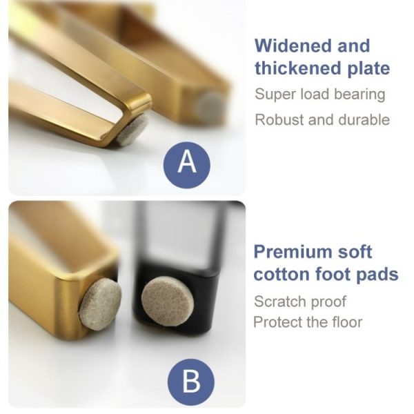 LH-GB0001 Thickened Load-Bearing Sofa TV Cabinet Support Legs, Height: 15cm (Brushed Copper) - Image 5