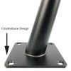 LH-ZT-0001 Cone Round Tube Furniture Support Legs, Style: Straight Cone Height 10cm (Black Gold) - Image 6