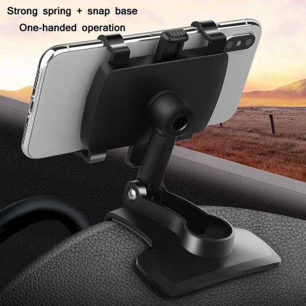 BY-965 Car Dashboard 360 Degree Rotation Navigation Phone Holder (Automatic Lock) - Image 6
