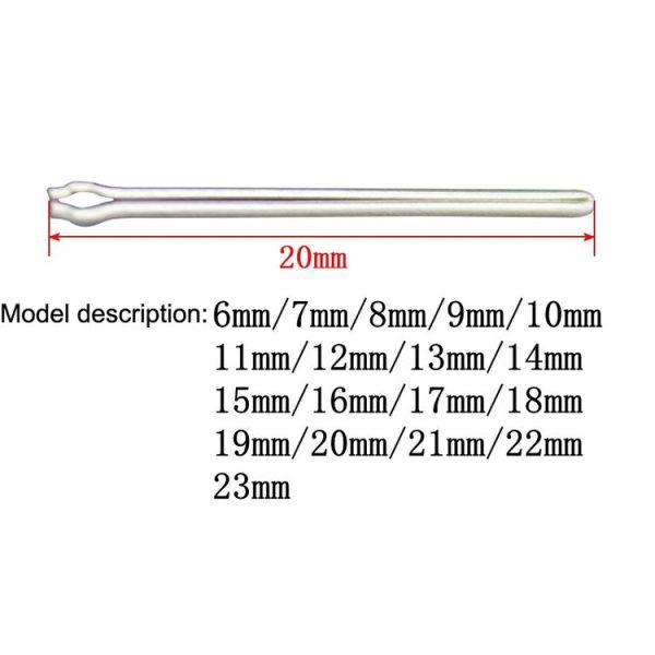 6-23mm Stainless Steel Watch Link Pins Cotter Bar (Silver) - Image 3