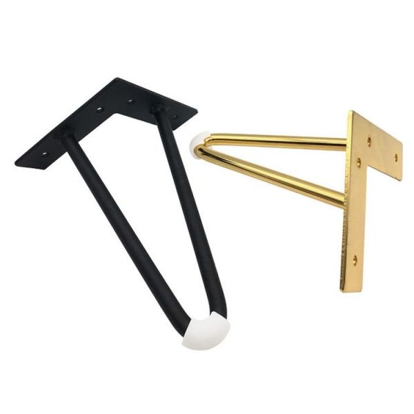 LH-S0006 Metal Furniture Support Legs, Height: 12cm (Black Gold) - Image 5