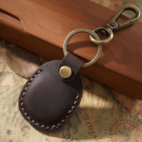 18Y-011 Vintage Leather Access Control Proximity Card Holder (Coffe)