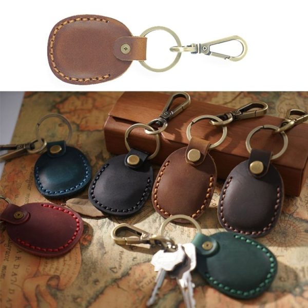 18Y-011 Vintage Leather Access Control Proximity Card Holder (Coffe) - Image 2