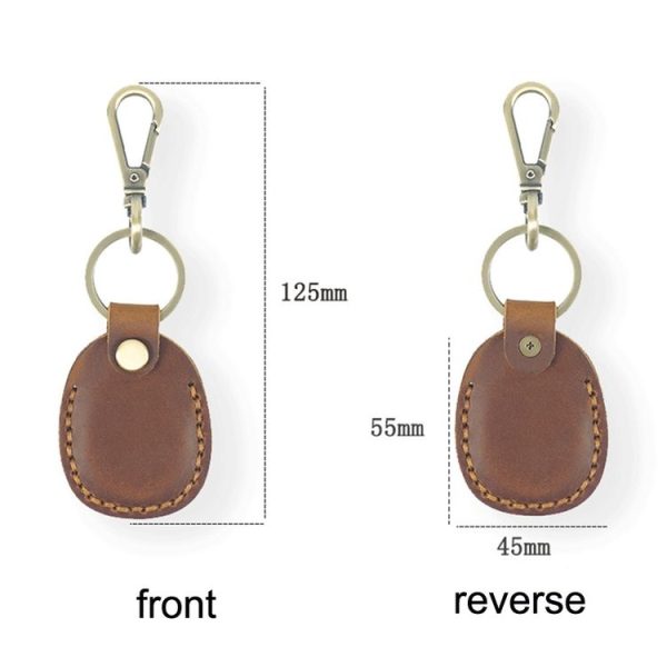 18Y-011 Vintage Leather Access Control Proximity Card Holder (Coffe) - Image 6