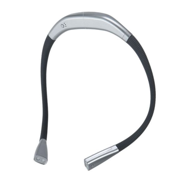 LED Hanging Neck Light Universal Hose Eye Protection Reading Light (Space Silver)