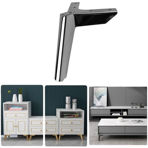 LH-FJ0039 Metal Furniture Support Legs, Height: 10cm (Gun Black)