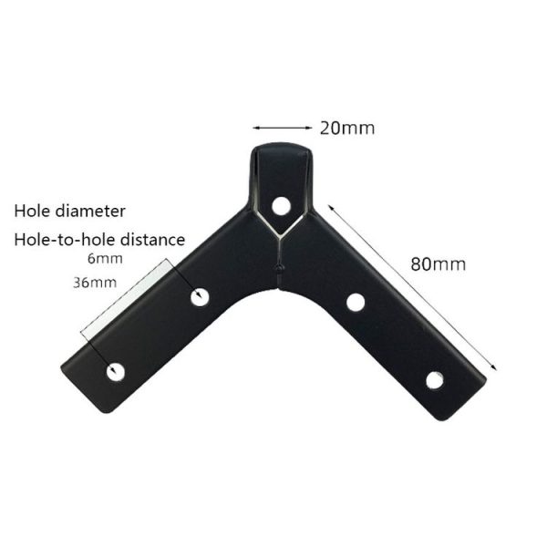 LH-FJ0039 Metal Furniture Support Legs, Height: 10cm (Gun Black) - Image 3