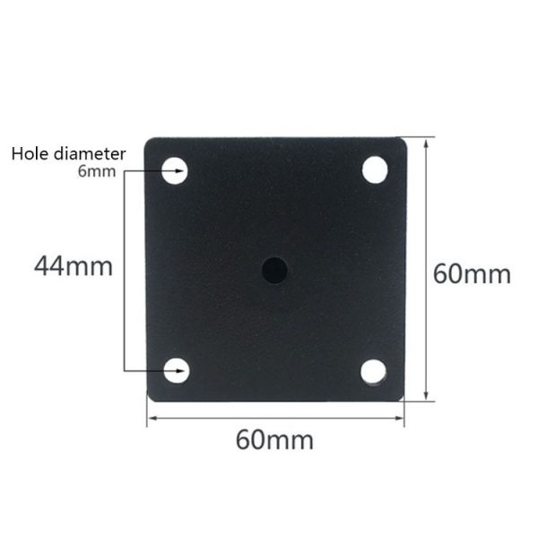 LH-TJ003 Adjustable Stainless Steel Round Tube Furniture Legs, Height: 10cm (Black Titanium) - Image 3