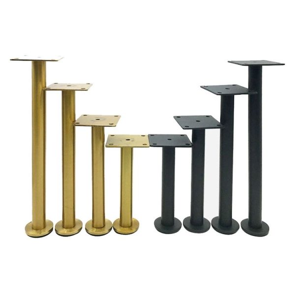 LH-TJ003 Adjustable Stainless Steel Round Tube Furniture Legs, Height: 10cm (Black Titanium) - Image 6