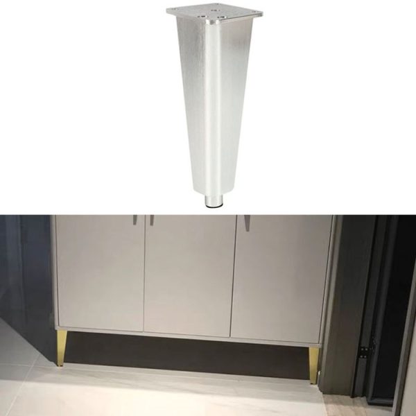 Adjustable All Aluminium Furniture Stand Legs, Height: 10cm (Silver)