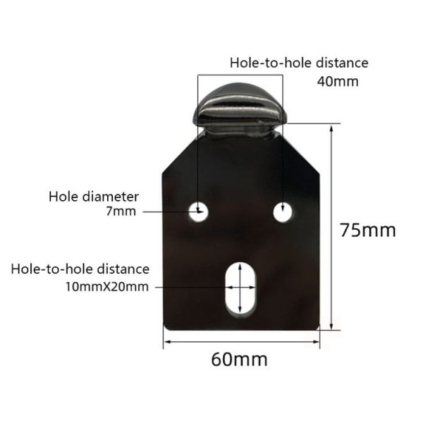 LH-D012-01 Cylindrical Metal Furniture Support Legs, Height: 20cm (Black Gold) - Image 3