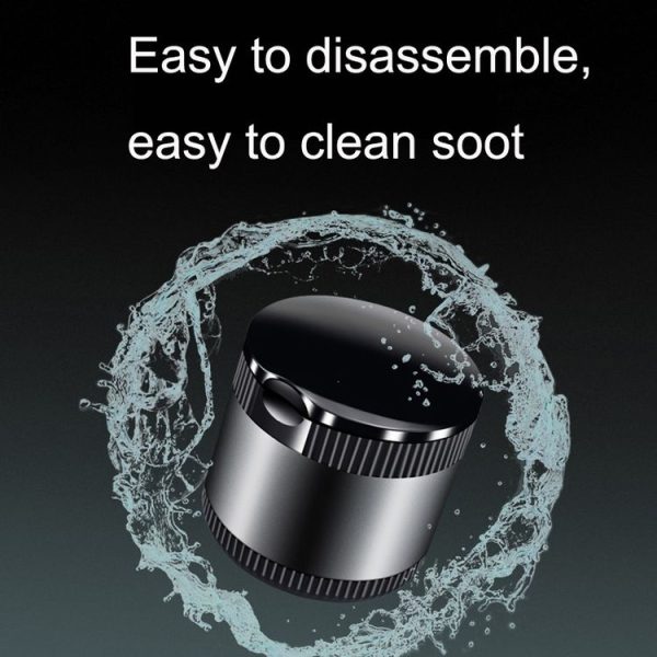 Car Ashtray With LED Ambient Light (Silver) - Image 4