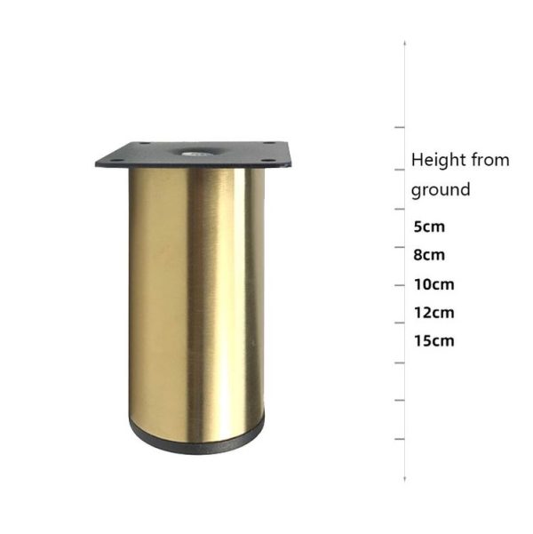 LH-OU050 Thickened Stainless Steel Furniture Support Legs, Height: 12cm (Rose Gold) - Image 4