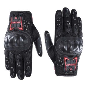 BSDDP RH-A0132 Full Finger Protection Outdoor Motorcycle Gloves, Size: L (Black)