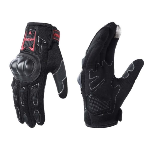 BSDDP RH-A0132 Full Finger Protection Outdoor Motorcycle Gloves, Size: L (Black) - Image 2