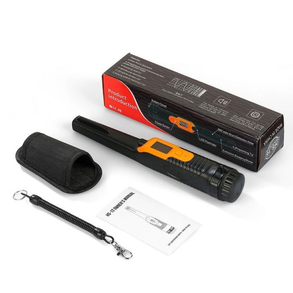 HS-12 Outdoor Handheld Treasure Hunt Metal Detector Positioning Rod (Black Orange) - Image 7