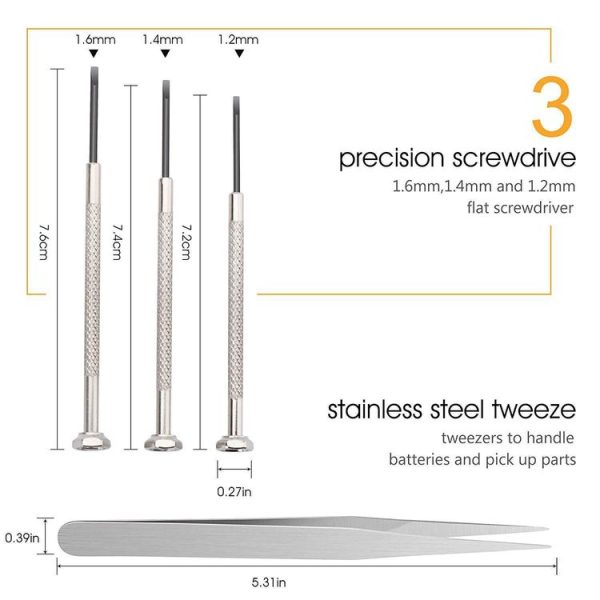 6 In 1 Watch Repair Kit Set Watch Cap Opener Strap Adjuster - Image 3
