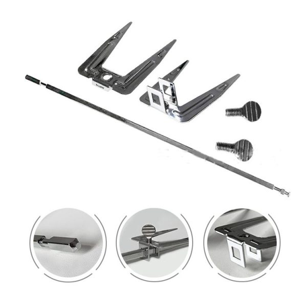 Stainless Steel Roast Chicken Skewer Cook Oven BBQ Grilled Fork - Image 3