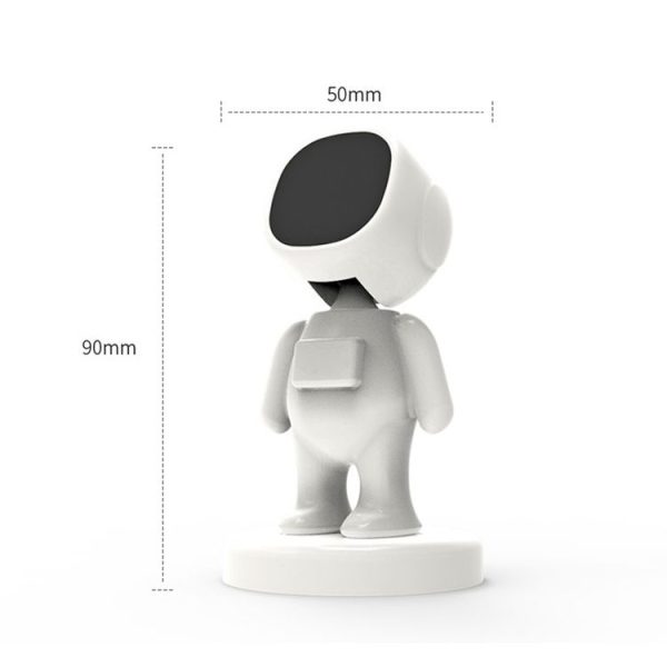 TOPFREE Astronaut Car Bracket Magnetic Adhesive Paste Navigation Car Phone Bracket (Black) - Image 3