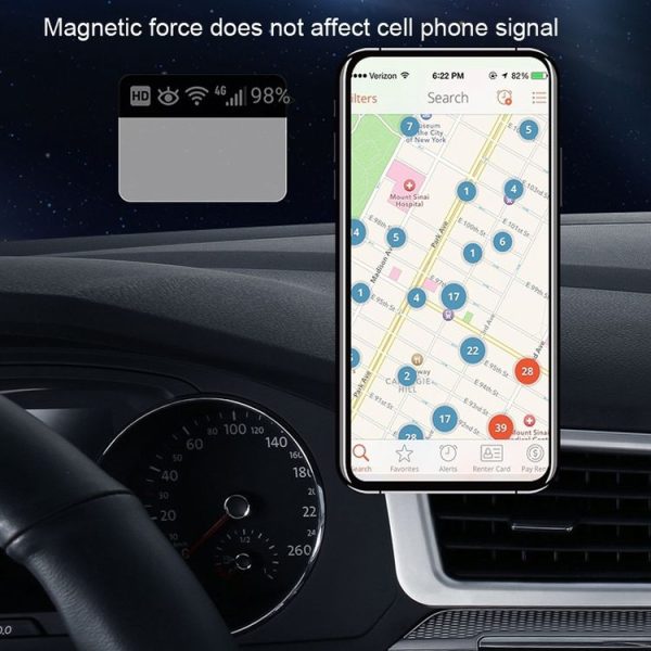 TOPFREE Astronaut Car Bracket Magnetic Adhesive Paste Navigation Car Phone Bracket (Black) - Image 5