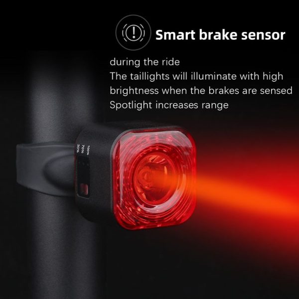 MEROCA XC02 Smart Light-Sensitive Brake Induction Taillight (Cushion Mounting) - Image 6