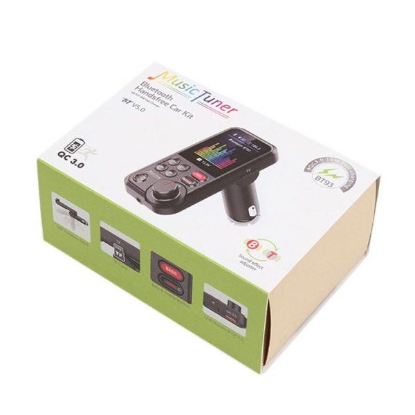 BT93 Color Screen Car MP3 Bluetooth Player (Black) - Image 7